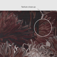 Aster Flower Grasscloth Wallpaper