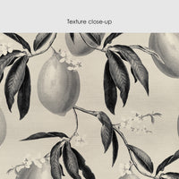 Black Lemon Design Silk Wallpaper