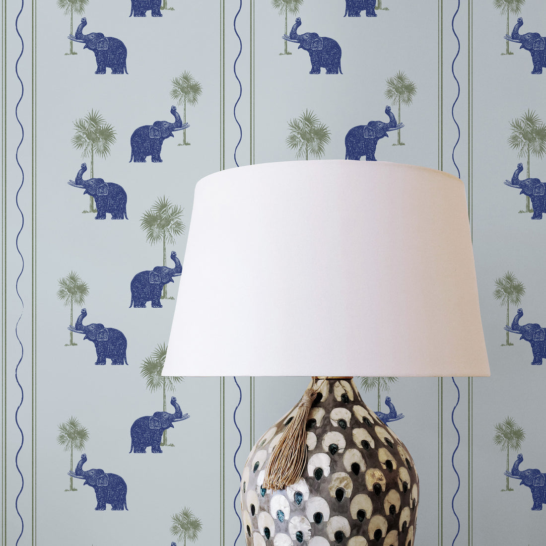 Blue Elephants Wallpaper