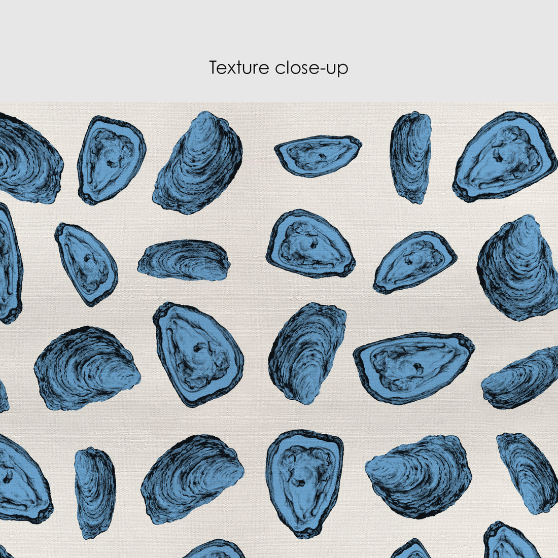 Blue Oysters Silk Wallpaper
