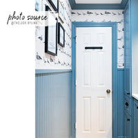 Blue Vintage Duck Design Kids Wallpaper