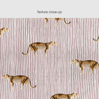 Bold Leopard Design Silk Wallpaper