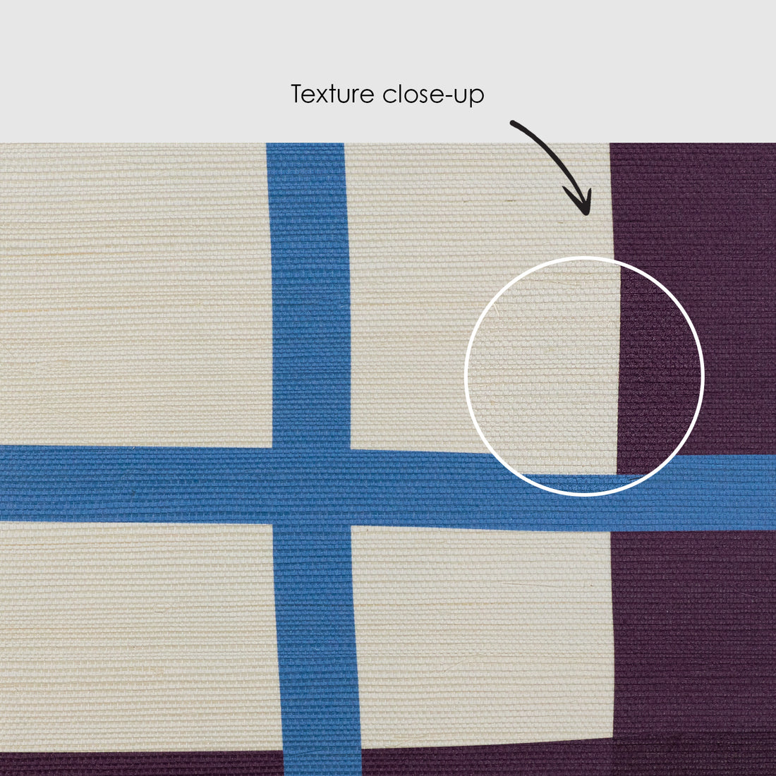 Bold Plaid Grasscloth Wallpaper