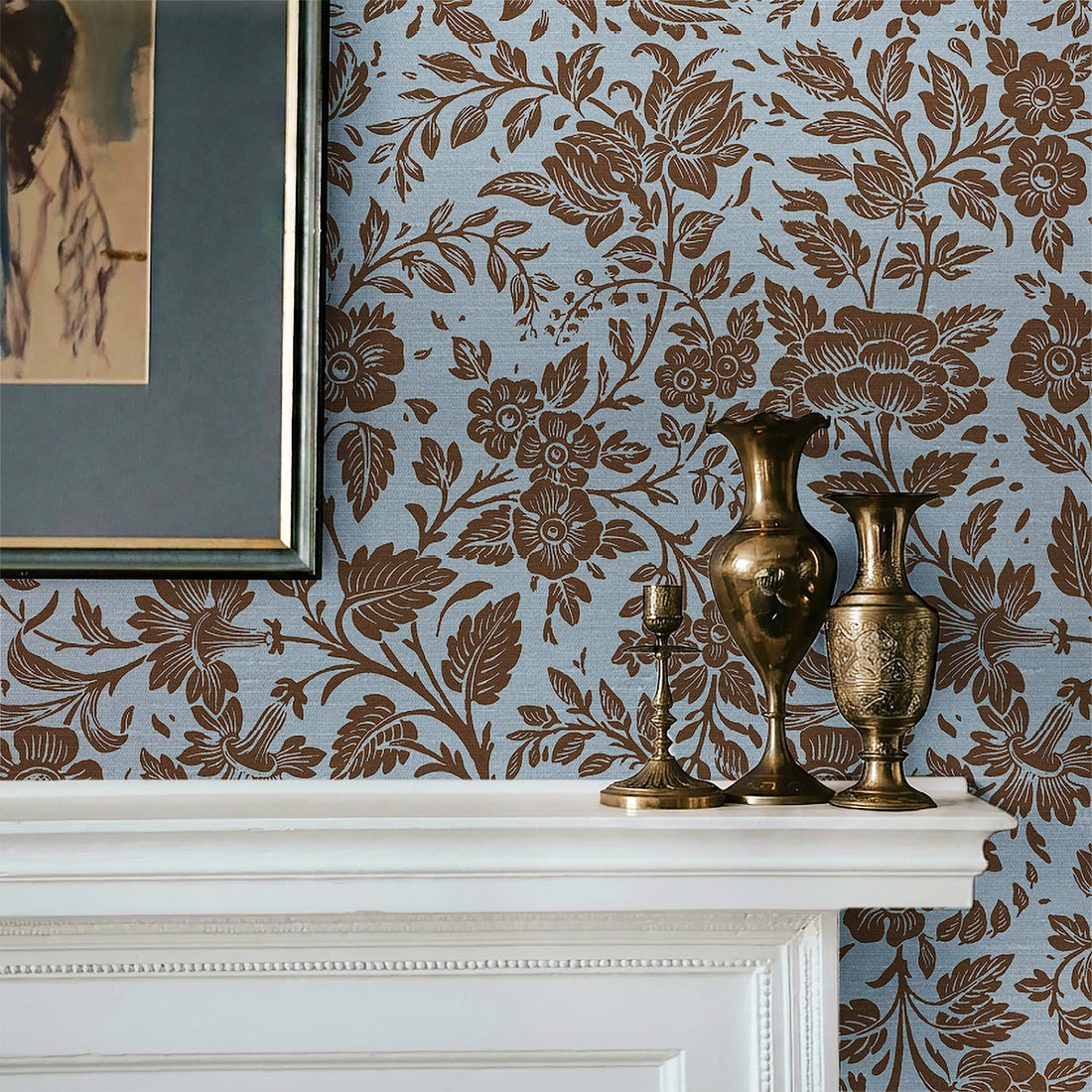 Granny Chic Silk Wallpaper