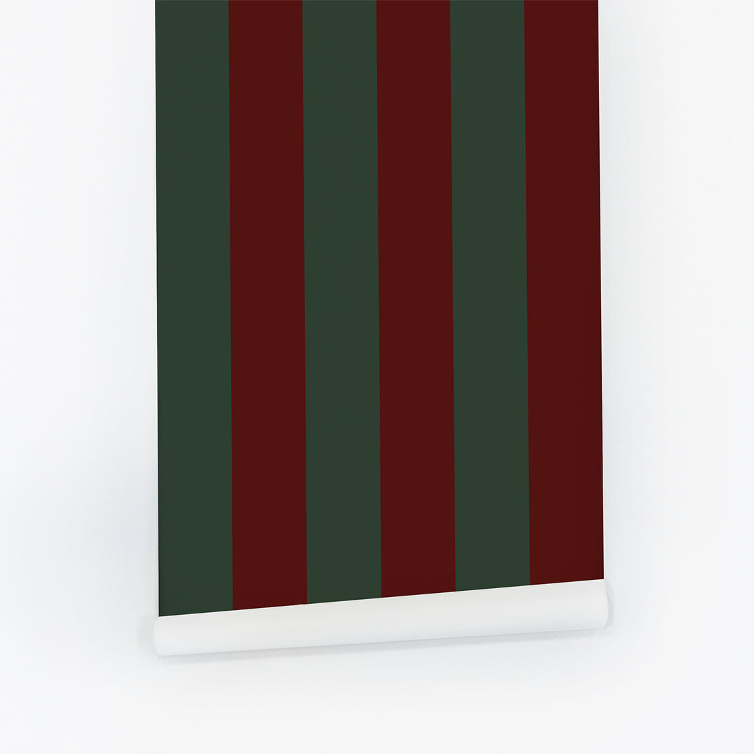 Burgundy Oversized Stripes Wallpaper