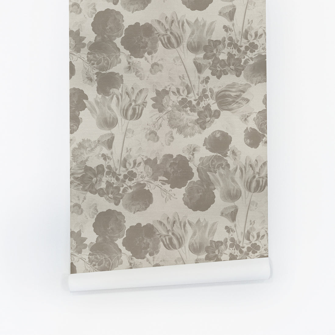 Classic Vintage Flower Design Silk Wallpaper
