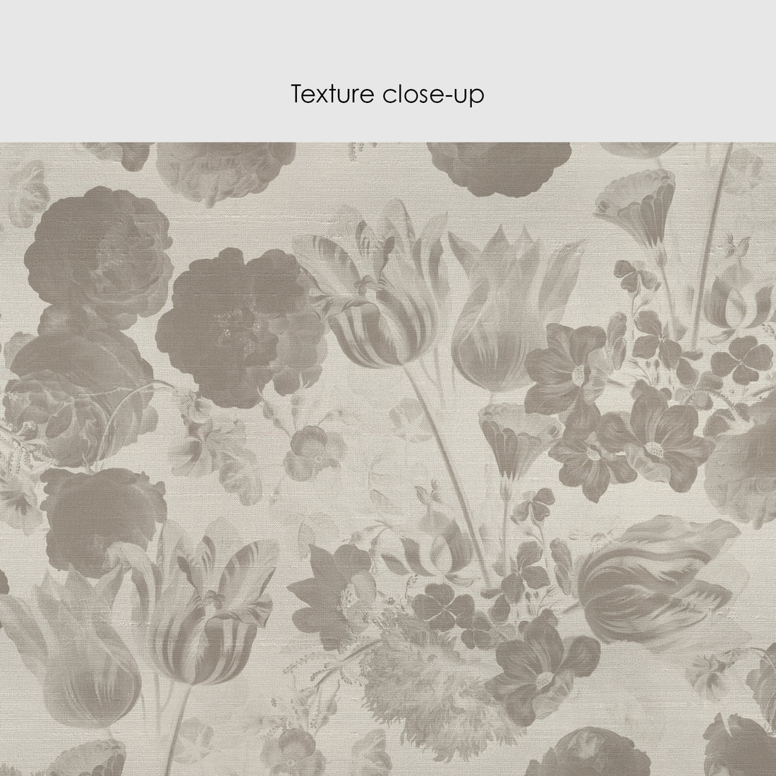 Classic Vintage Flower Design Silk Wallpaper