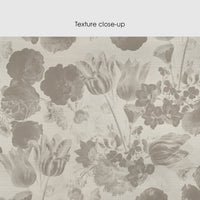 Classic Vintage Flower Design Silk Wallpaper