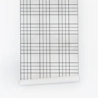 Criss Cross Plaid Silk Wallpaper