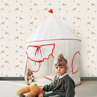 Cute Circus Theme Tiny Horses Wallpaper