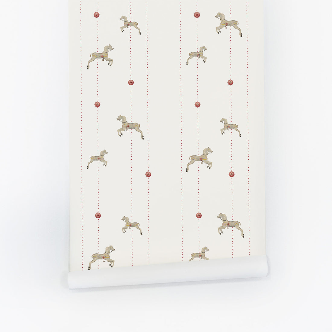 Cute Circus Theme Tiny Horses Wallpaper