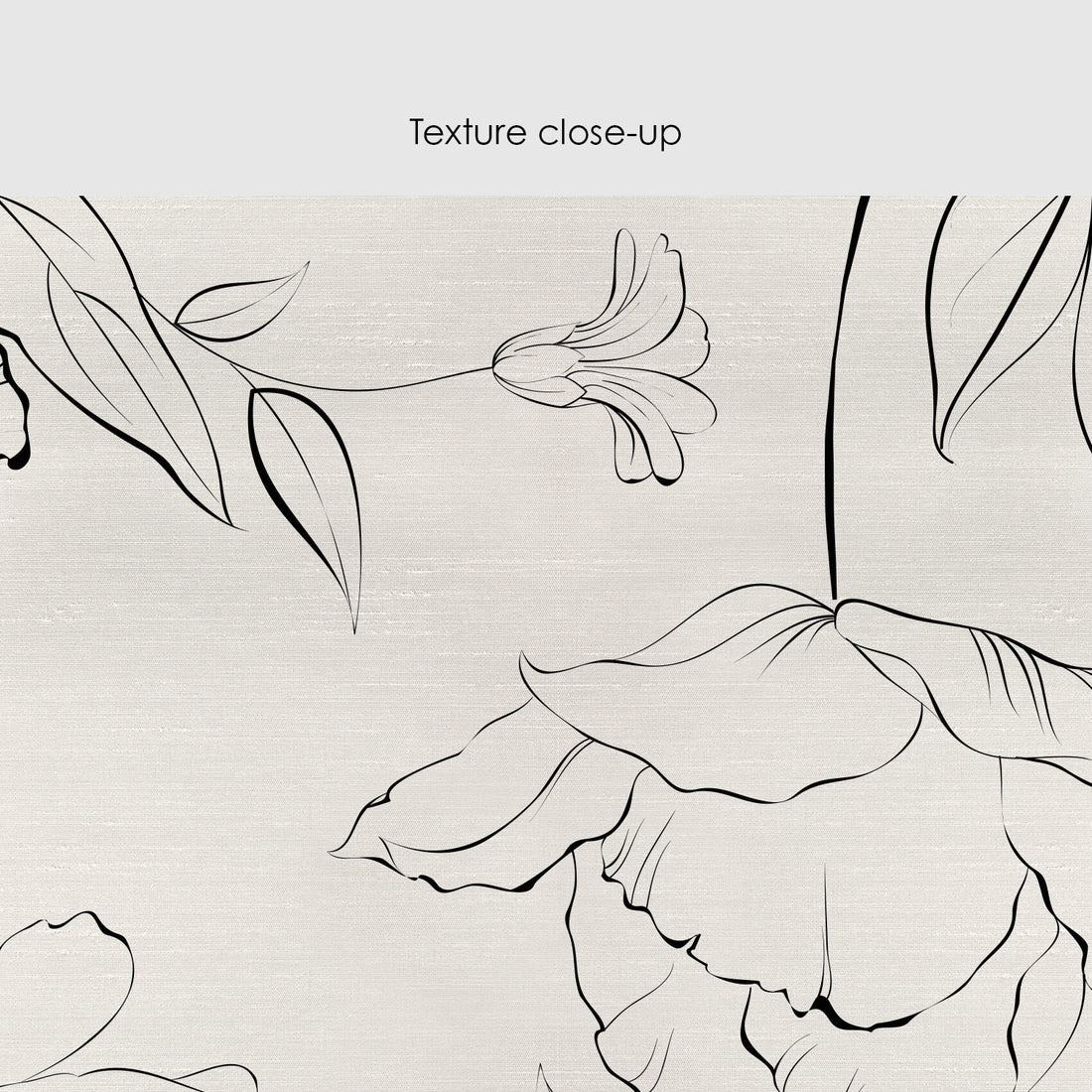 Delicate Floral Silk Wallpaper