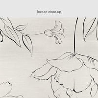 Delicate Floral Silk Wallpaper