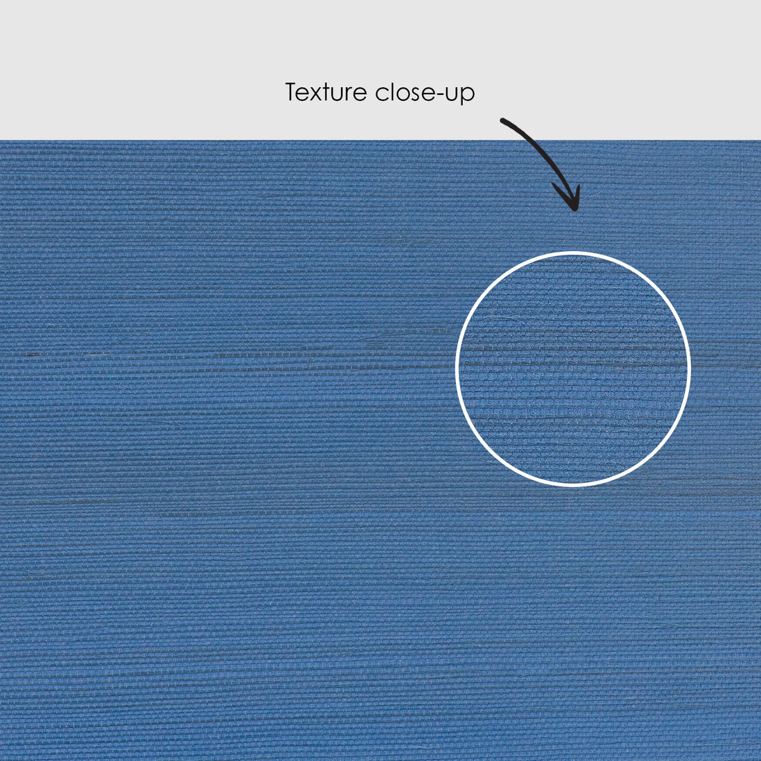 Denim Blue Grasscloth Wallpaper