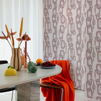 Pink Chain Pattern © Silk Wallpaper
