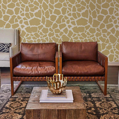 Modern giraffe pattern wallpaper