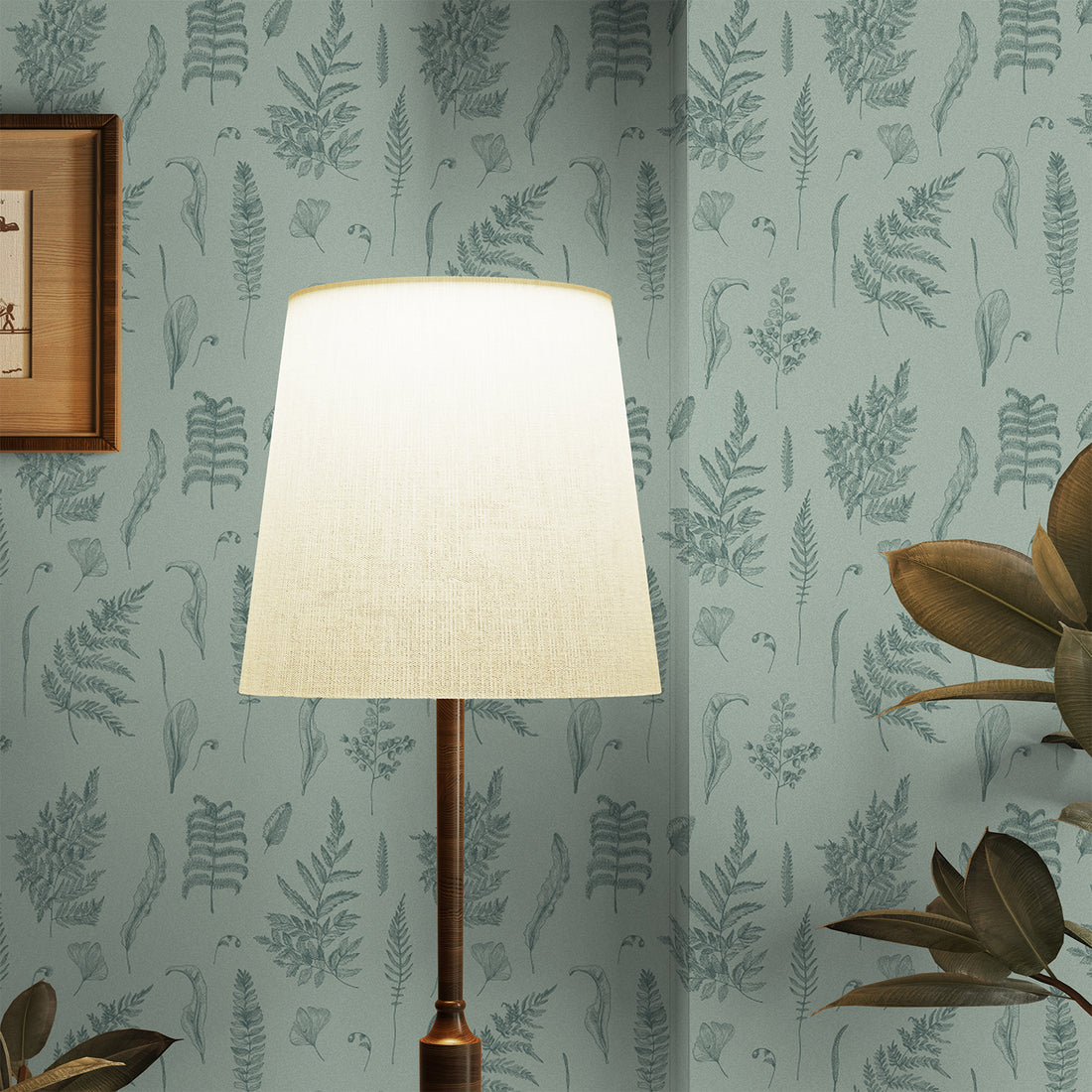 Sage Fern Design Wallpaper