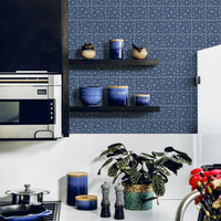 Funky Oval Tile Design Wallpaper