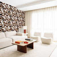 Funky Cow Mosaic Print Wallpaper