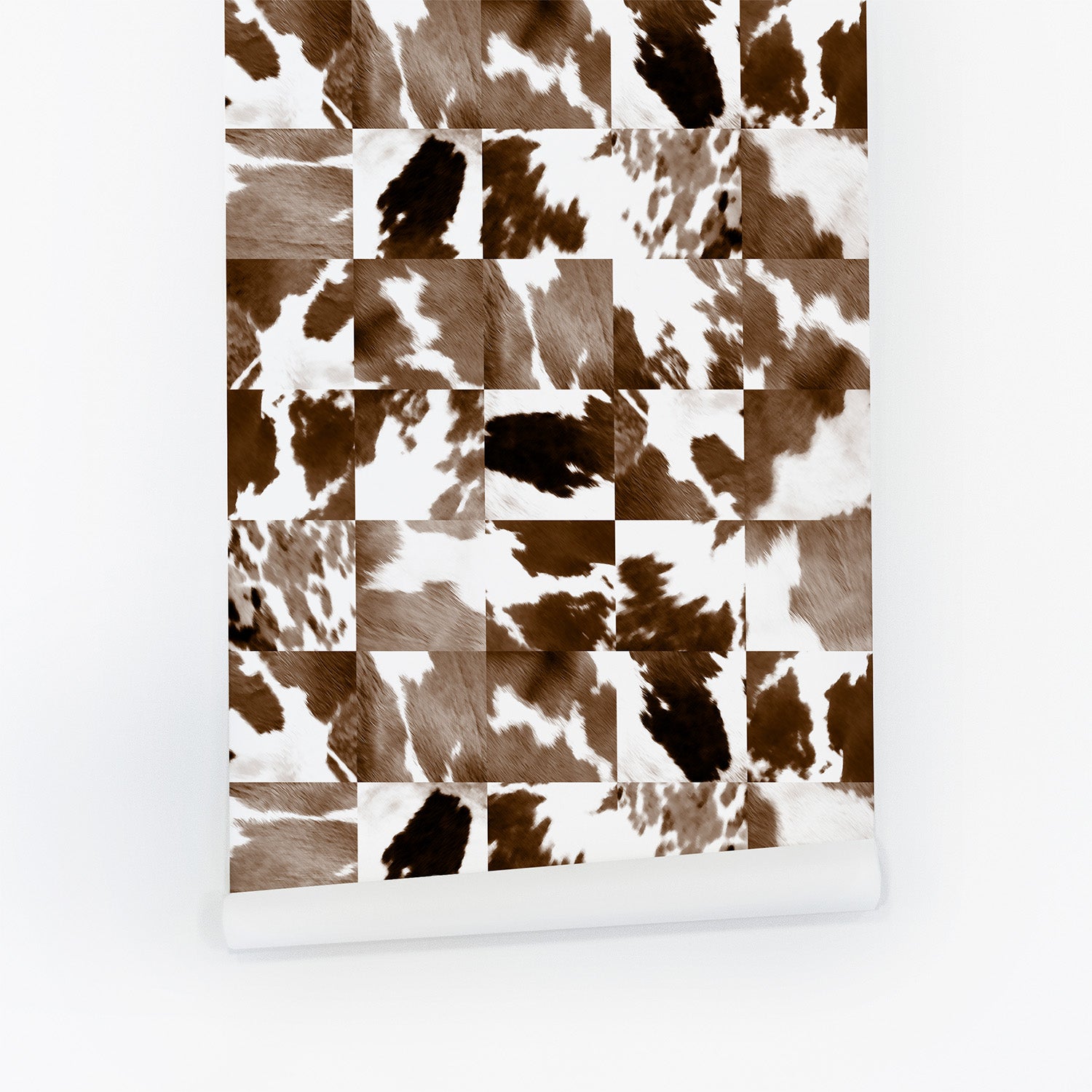 Funky Cow Mosaic Print Wallpaper | Livette's Wallpaper | Livettes Wallpaper
