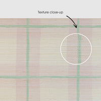 Gingham Plaid Grasscloth Wallpaper In Pink