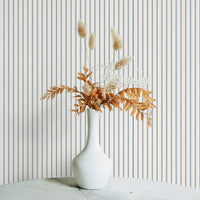 Navy Delicate Lace Wallpaper