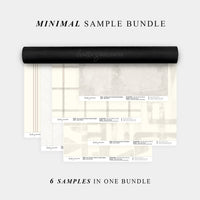 Wallpaper Sample Bundle - 6 Minimal Wallpaper Design Samples