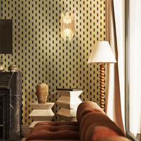 Metallic Art Deco Floral Wallpaper