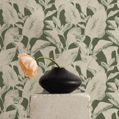 Tropical leaves wallpaper