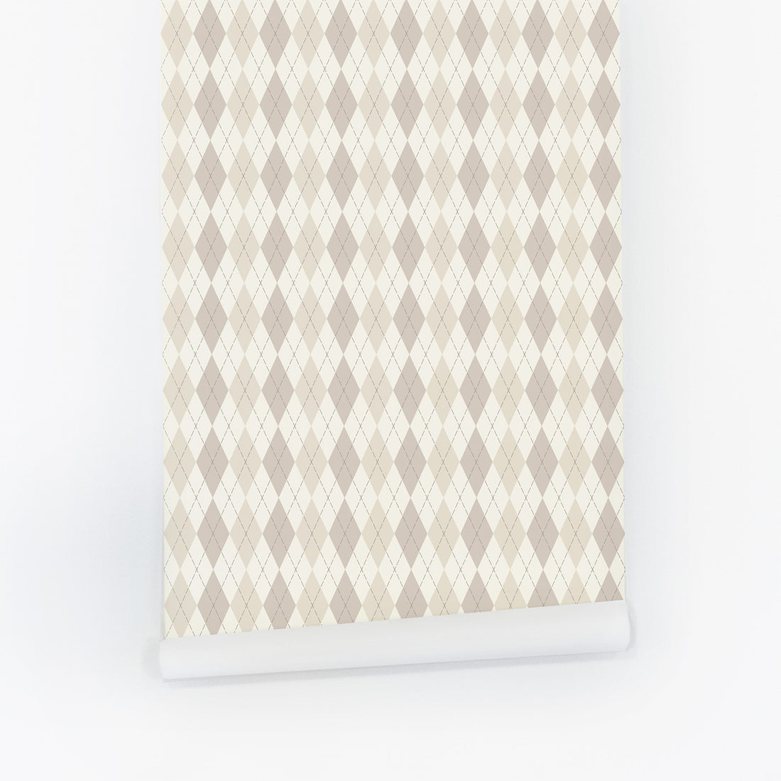 Neutral Color Argyle Pattern