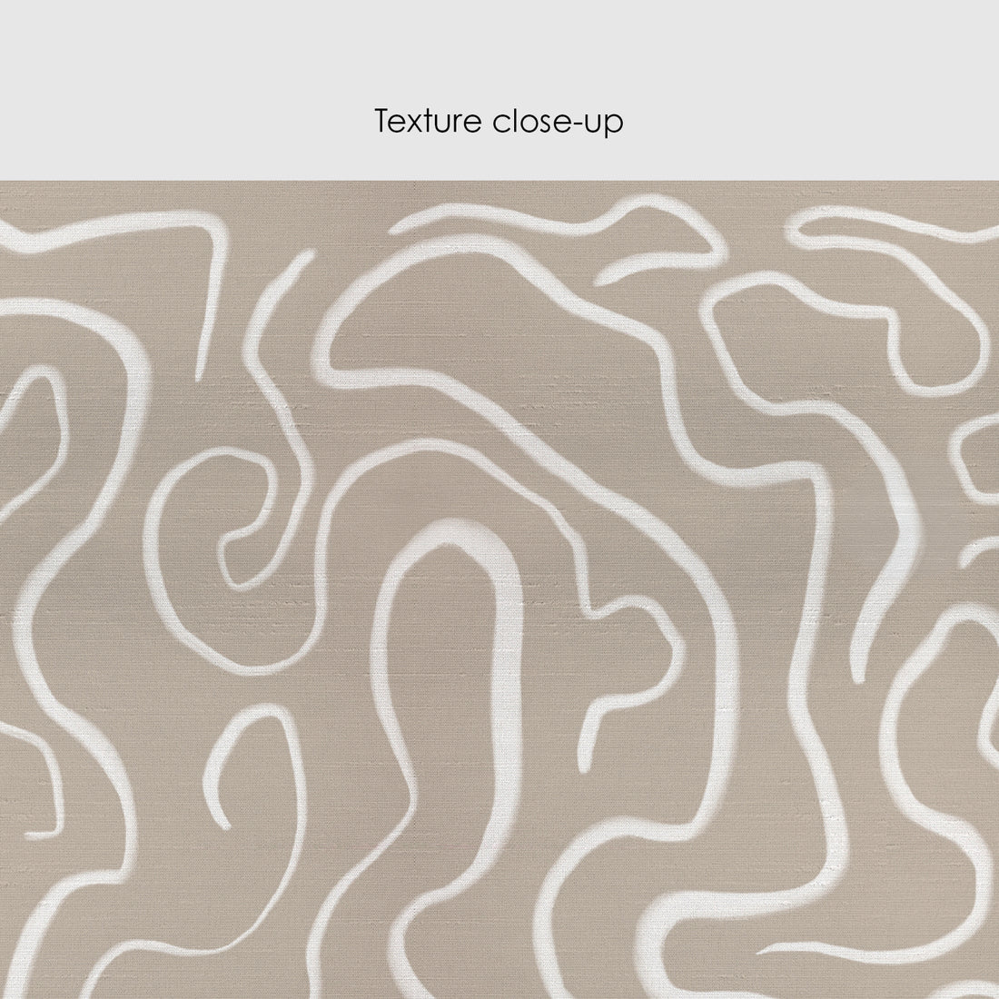 Hazelnut Funky Lines Silk Wallpaper
