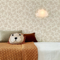 Neutral Funky Monkey Wallpaper