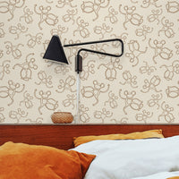 Neutral Funky Monkey Wallpaper