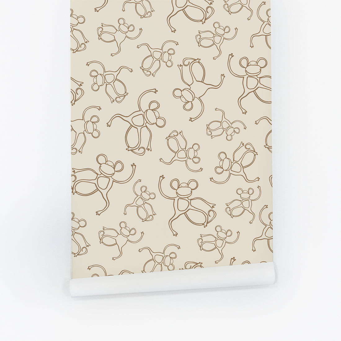 Neutral Funky Monkey Wallpaper