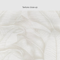 Neutral Banana Leaf Silk Wallpaper
