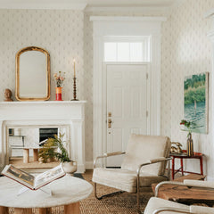 Neutral Delicate Scallop Wallpaper
