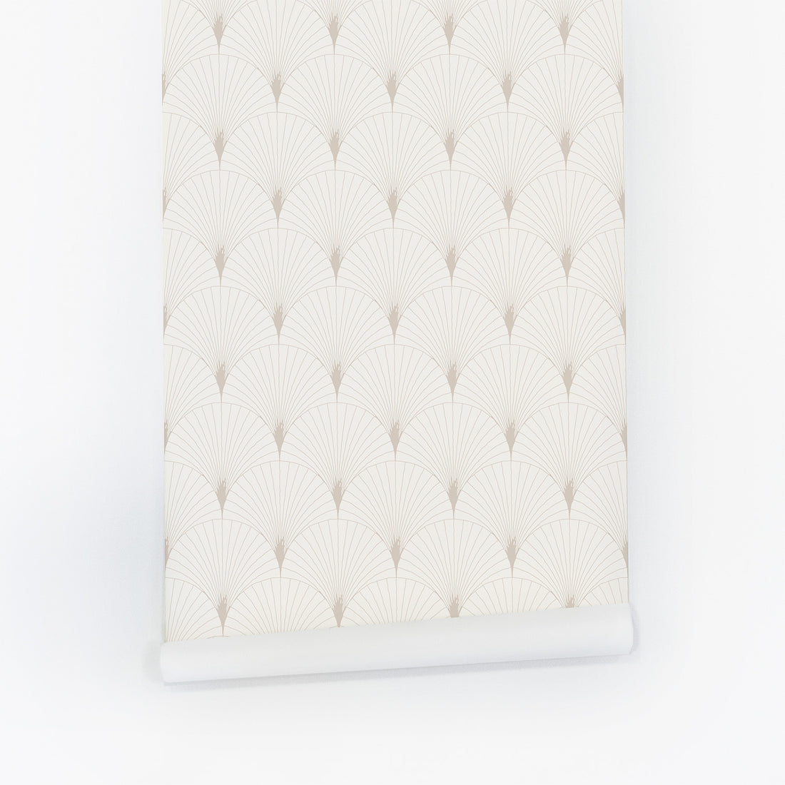 Neutral Delicate Scallop Wallpaper
