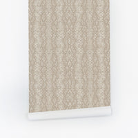 Neutral Snakeskin Grasscloth Wallpaper