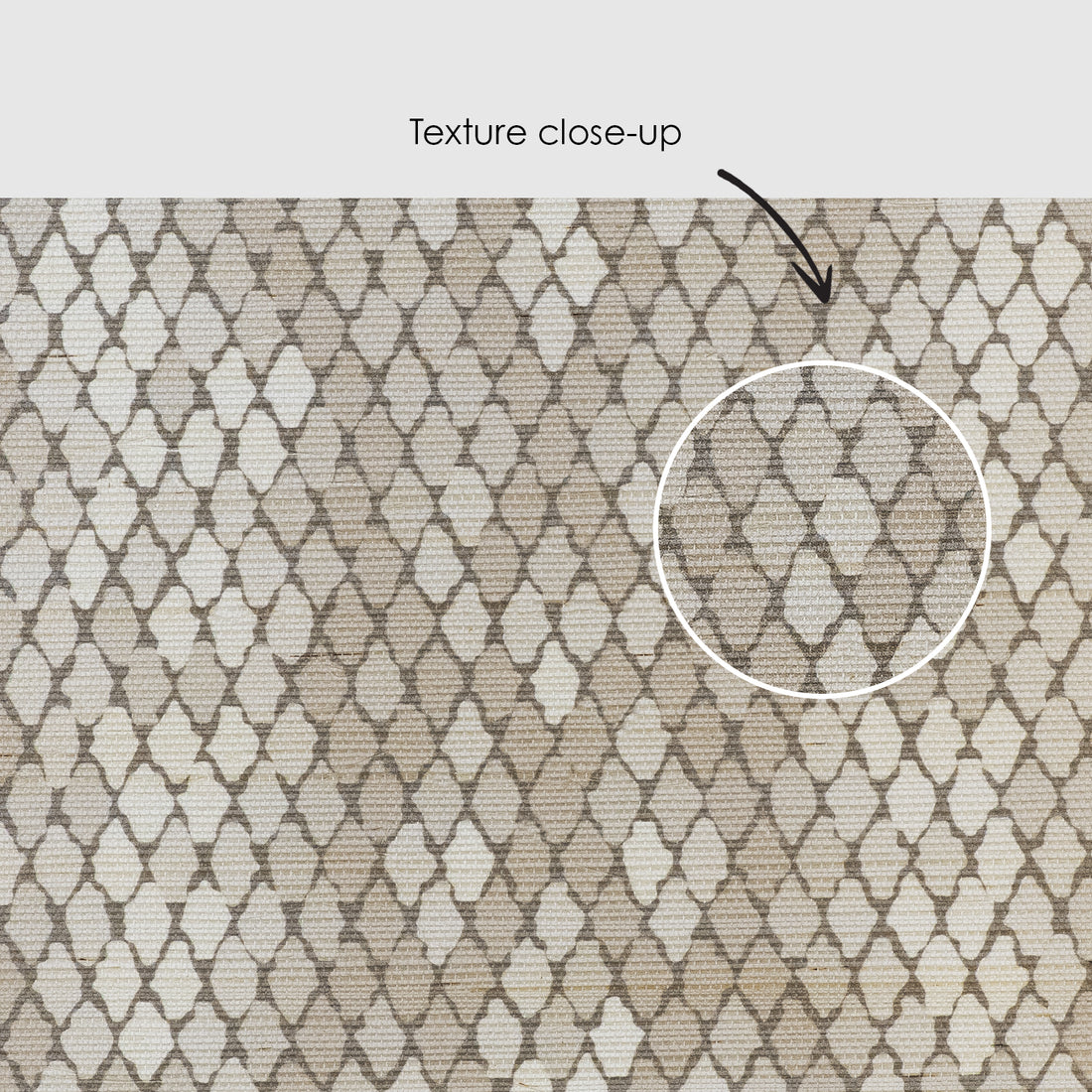 Neutral Snakeskin Grasscloth Wallpaper