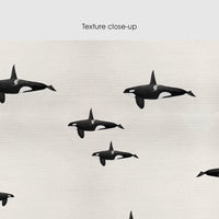 Orca Whale Silk Wallpaper