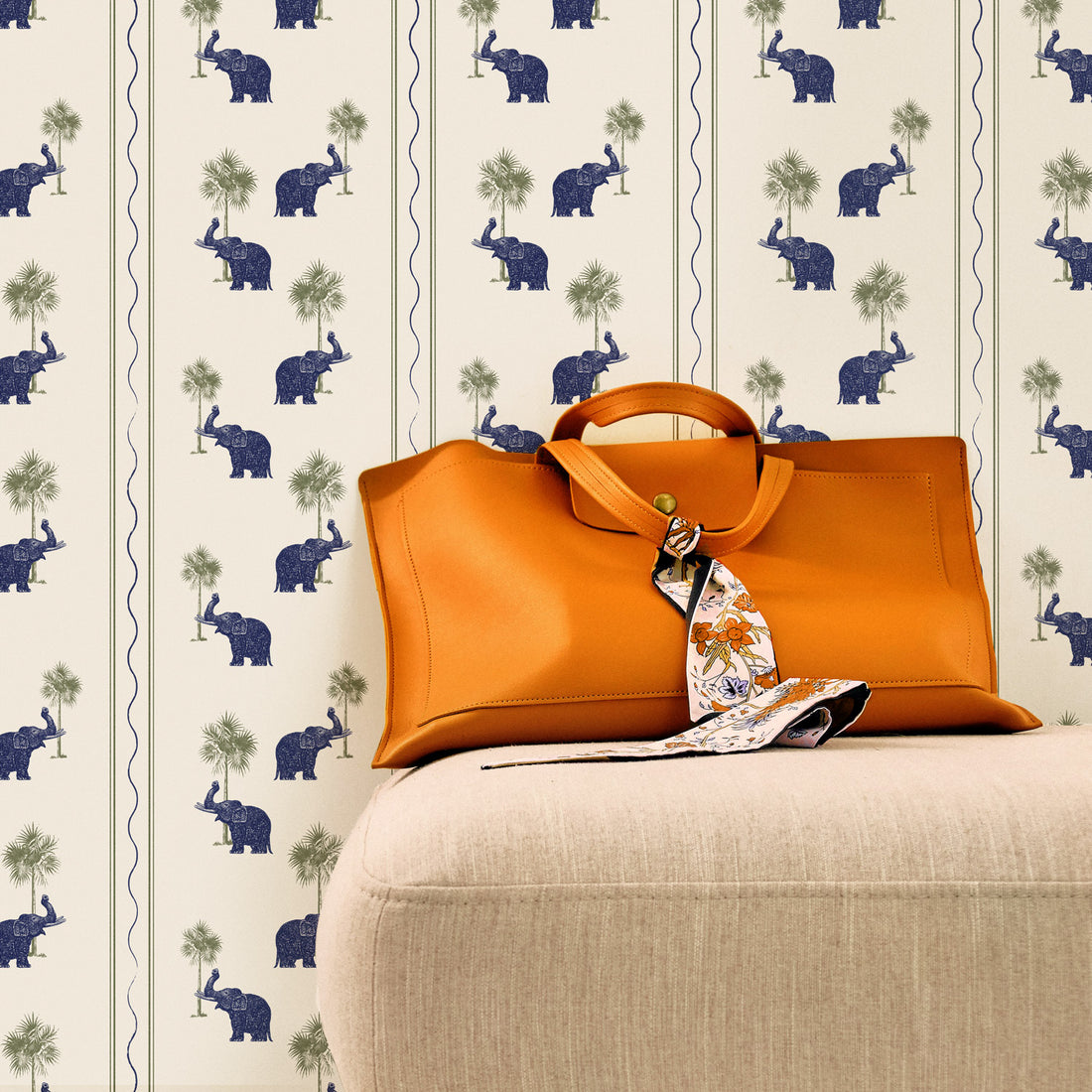 Oriental Elephants Wallpaper