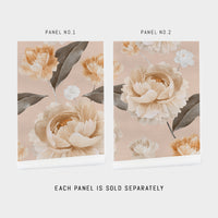 Pastel Peonies Silk Wallpaper
