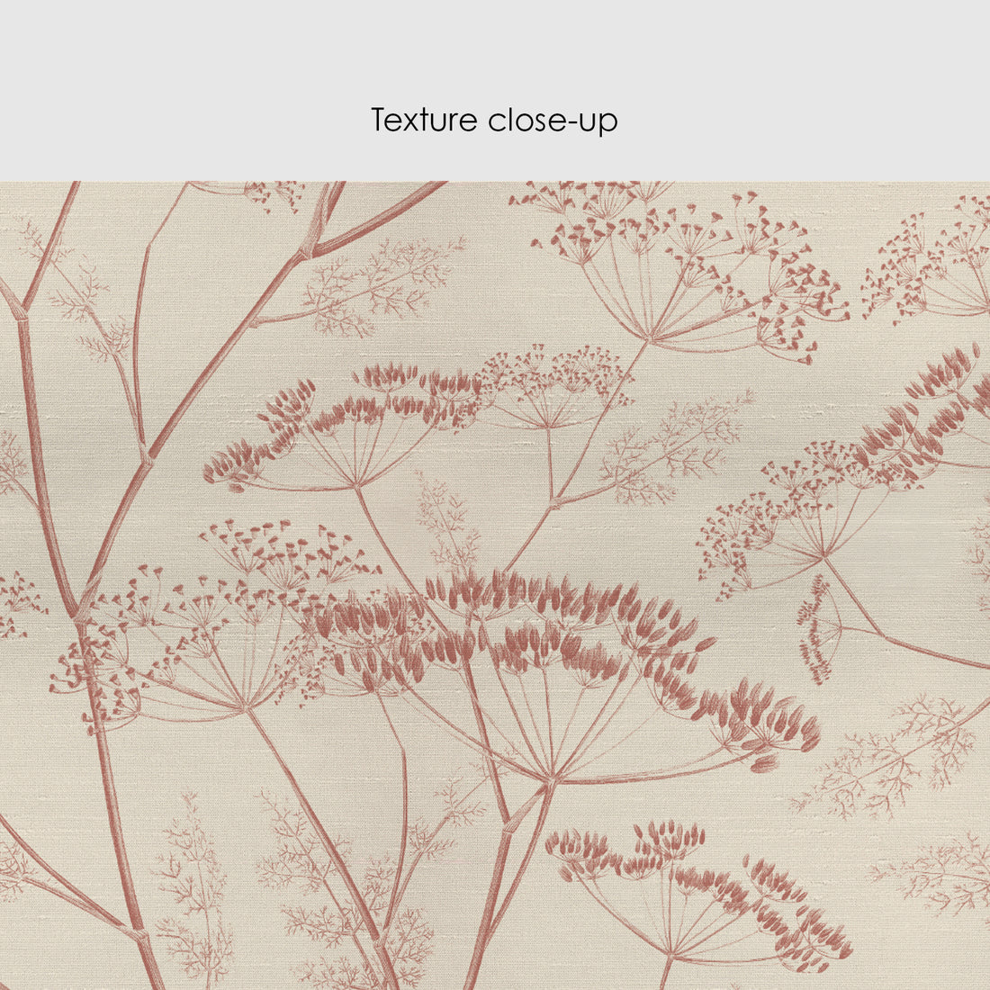 Pink Botanical Wildflower Silk Wallpaper