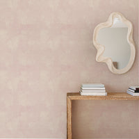 Pink Concrete Limewash Silk Wallpaper