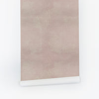 Pink Concrete Limewash Silk Wallpaper