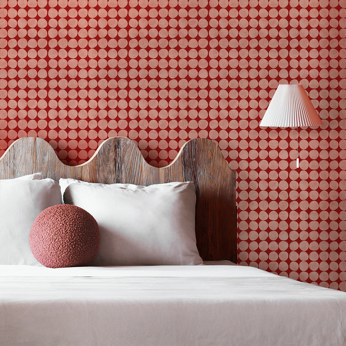 Retro Chic Silk Wallpaper