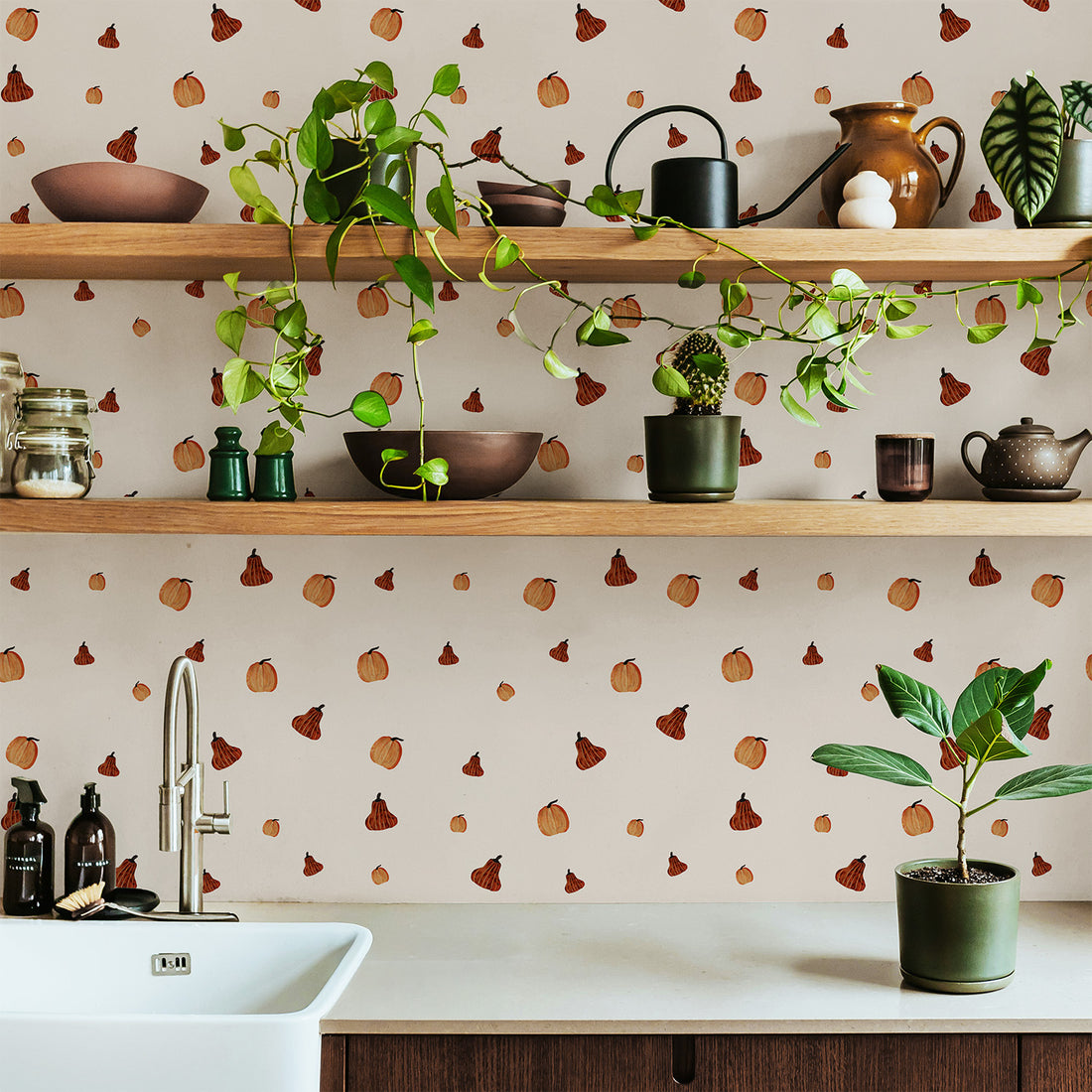 Pumpkin Pattern Wallpaper