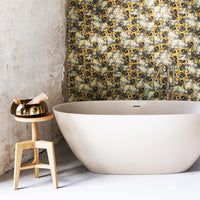 Colorful Natural Stone Texture Metallic Wallpaper