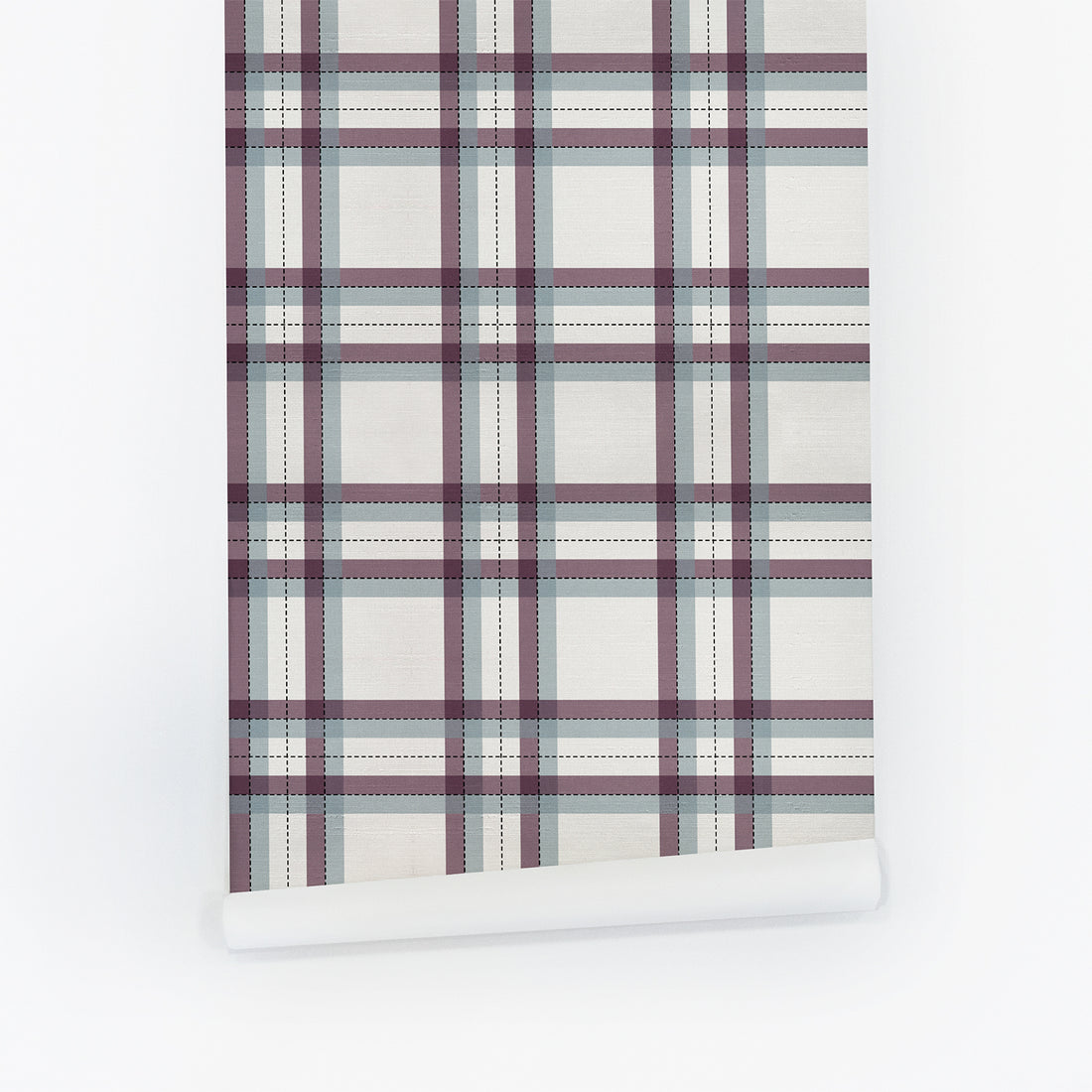 Tartan Inspired Design Silk Wallpaper