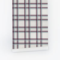 Tartan Inspired Design Silk Wallpaper